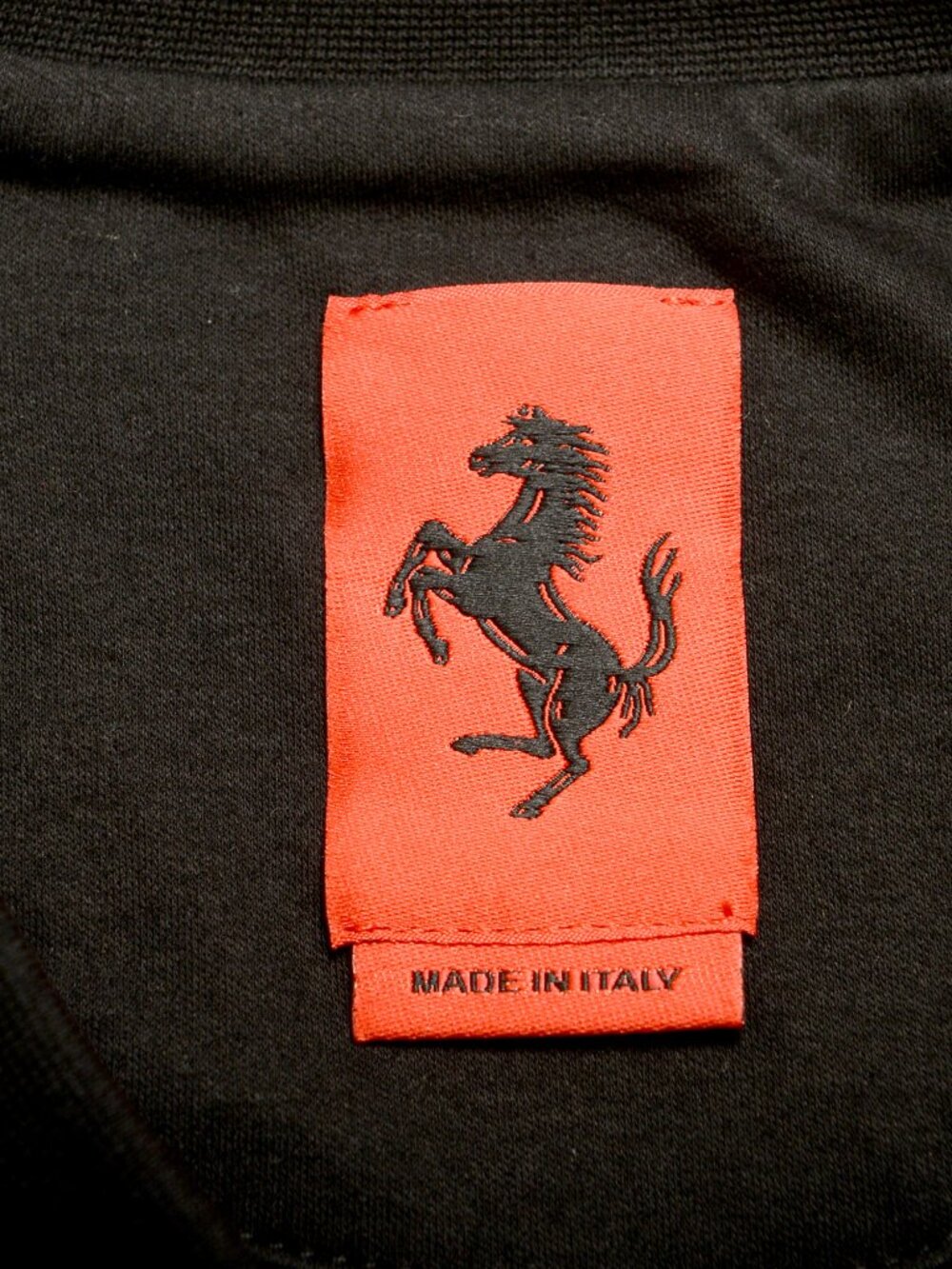 Scuderia Ferrari Women's Black Mix Cotton Cropped Top Shirt US M IT 42 - Picture 5 of 6